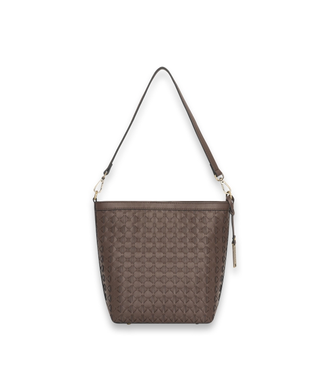 Bulaggi Woven Bucket 23 Donker bruin