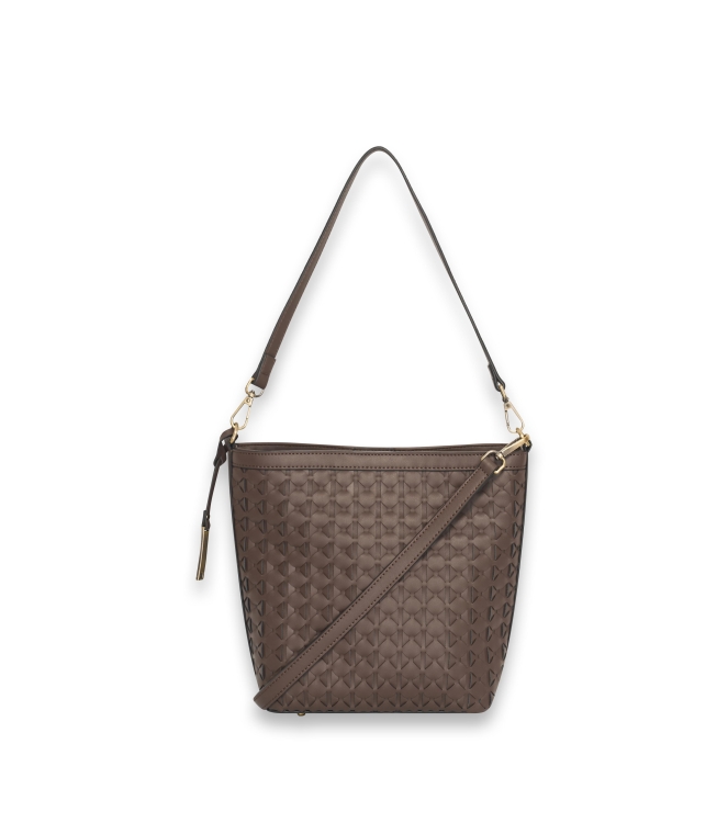 Bulaggi Woven Bucket 23 Donker bruin