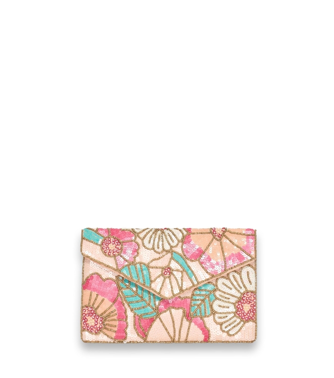 Bulaggi Flowers clutch 64 Fuchsia