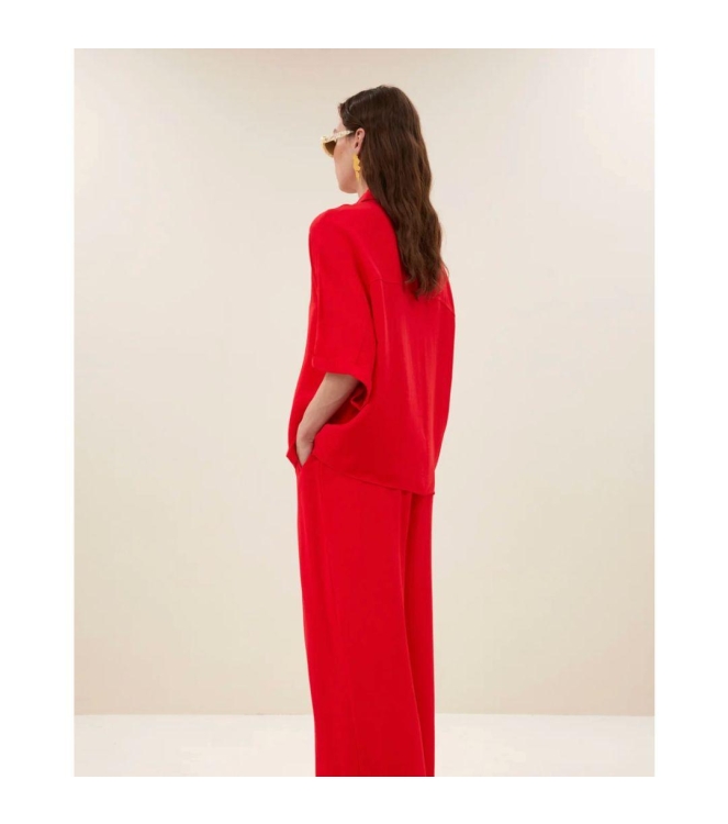 By-Bar Amsterdam sunny satin stripe blouse 1318-lollipop