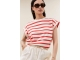 By-Bar Amsterdam tobi stripe top 1323-poppy red stripe