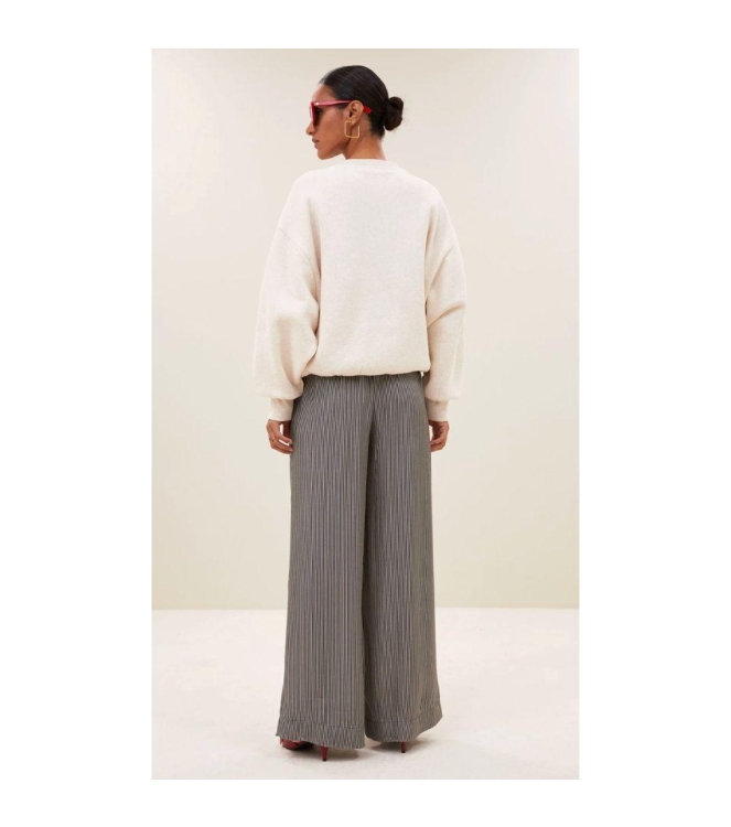 By-Bar Amsterdam bibi lucky patchwork sweater 826-oyster melee