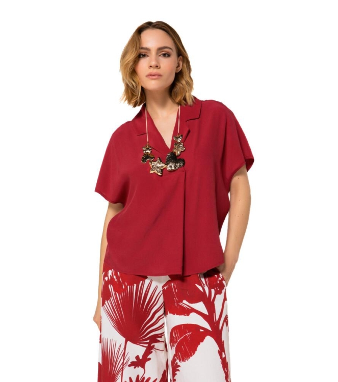 Caroline Biss Tuniek Dark Red