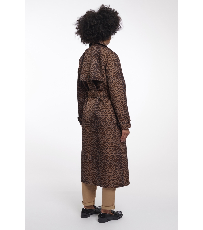 Rino en Pelle Double breasted coat 8980 leopard