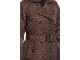 Rino en Pelle Double breasted coat 8980 leopard