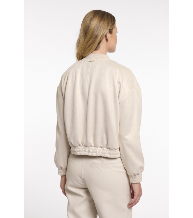 Rino en Pelle Bomber jacket with zipper closure 10828 birch gold