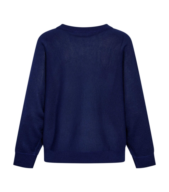 Freequent Metallic knit bat sleeve Patriot blue