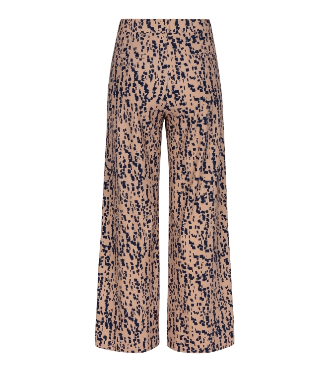 Studio Anneloes Lexie block trousers 2269 latte/dark blue