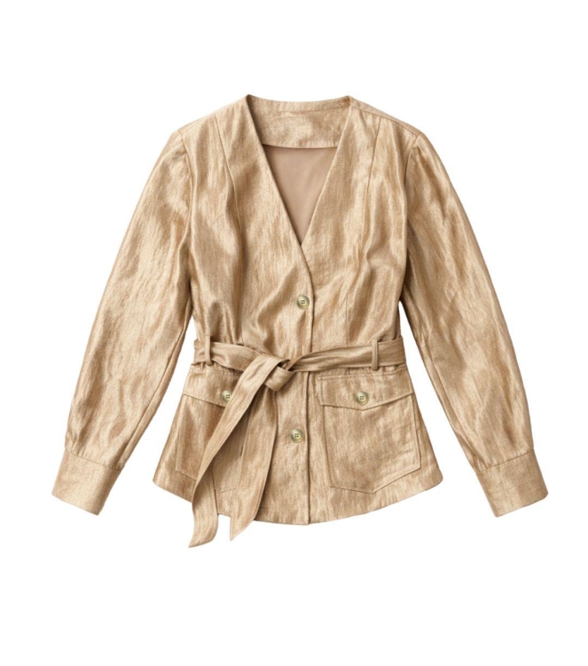 Nikkie Porlamar Wrap Blouse 2593 Travertine