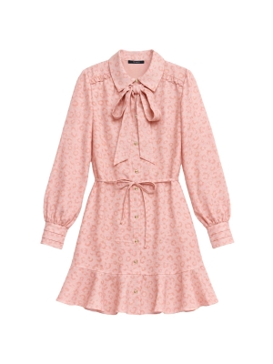 Nikkie Pragues Leopard Dress 4023 Blush