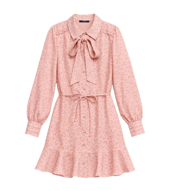 Nikkie Pragues Leopard Dress 4023 Blush