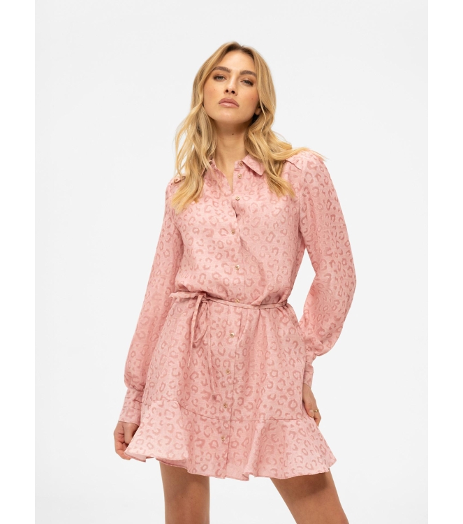 Nikkie Pragues Leopard Dress 4023 Blush