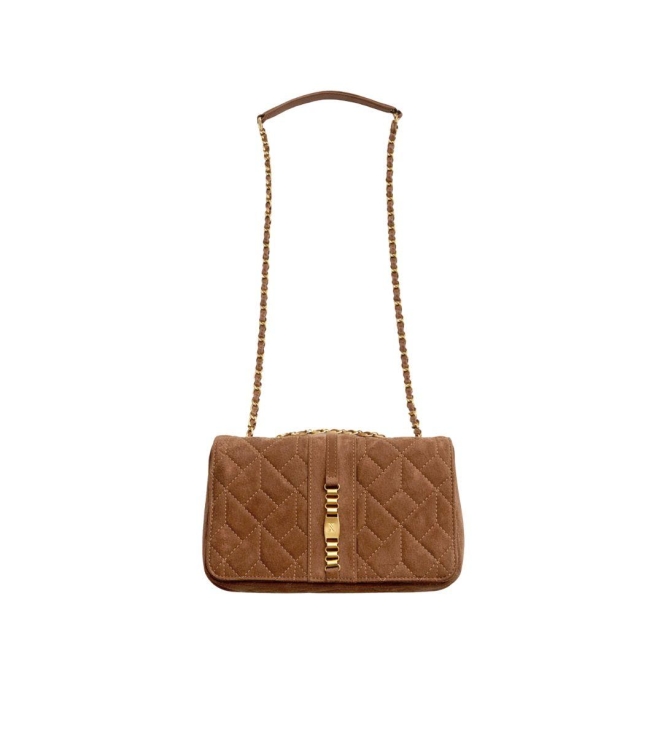 Nikkie Ann Suede Bag 5506 Walnut