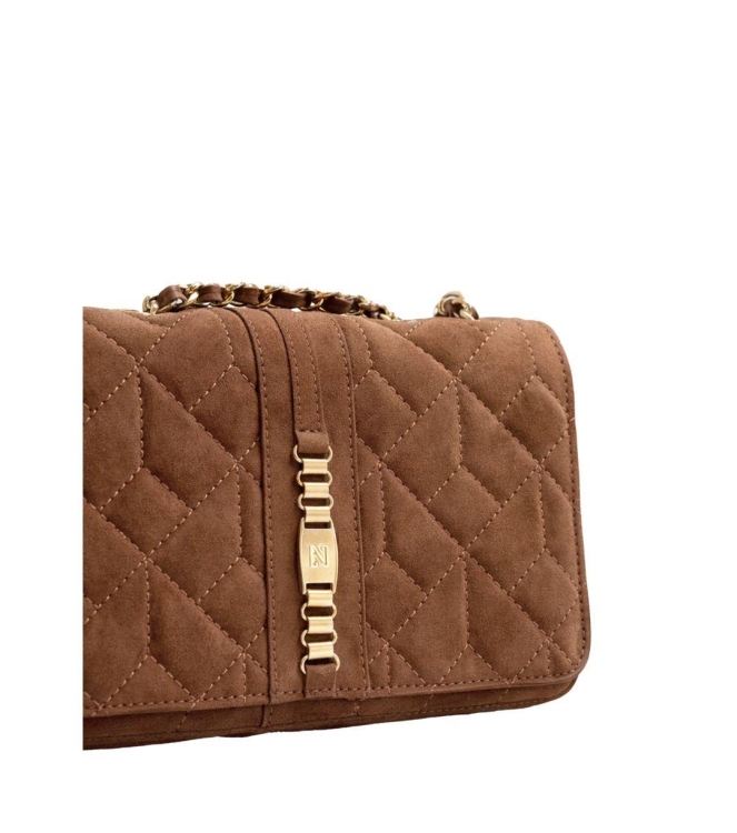 Nikkie Ann Suede Bag 5506 Walnut