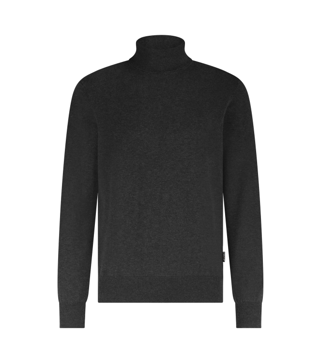 State of Art Pullover Col Plain 9800 Donkerantraciet