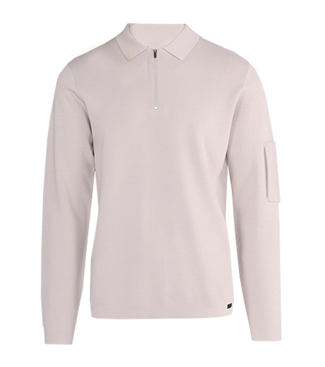 Genti Polo zip LS 148 Beige