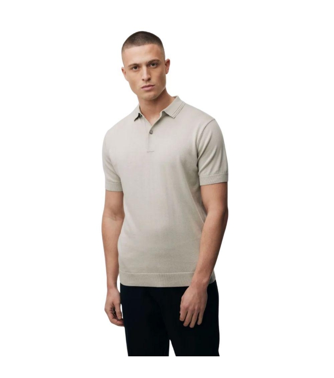 Genti Polo 2 buttons ss 044 Mid brown