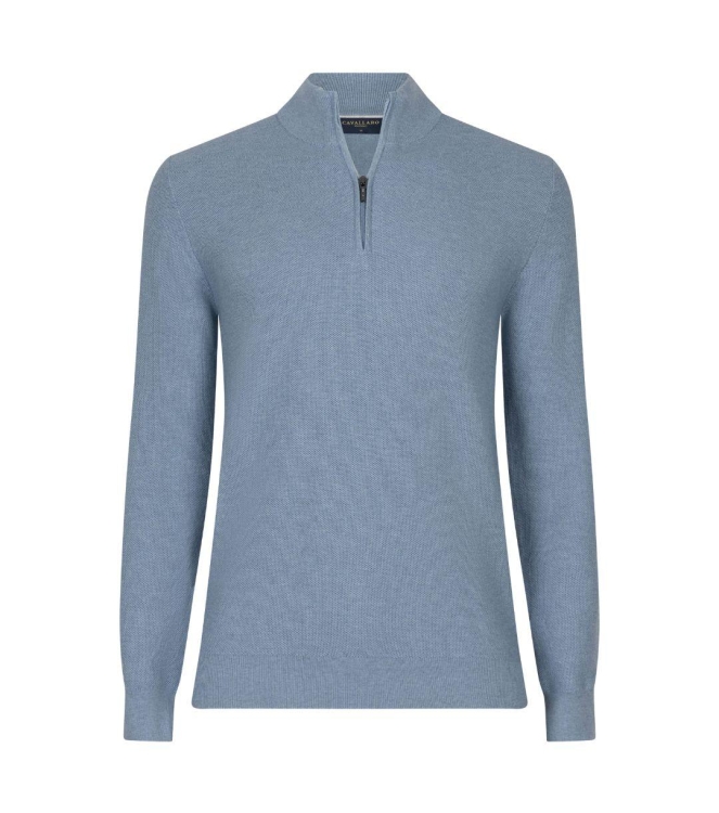 Cavallaro Levanzio Half Zip Pullover 600000 Light blue