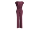 Swing Jumpsuit aus Material-Mix 612 Merlot