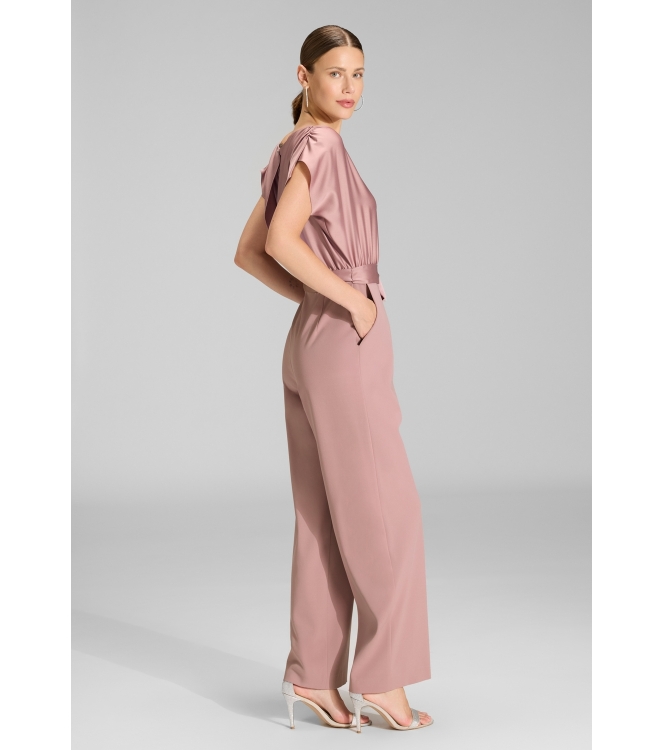 Swing Jumpsuit aus Material-Mix 682 Vintage pink