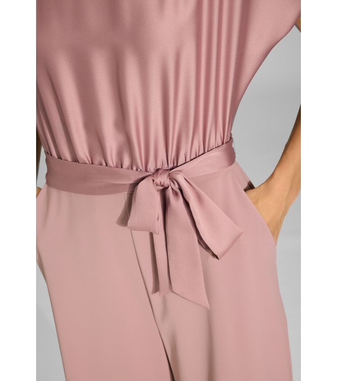 Swing Jumpsuit aus Material-Mix 682 Vintage pink