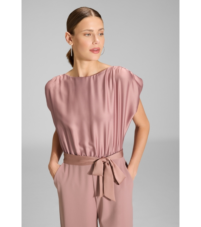 Swing Jumpsuit aus Material-Mix 682 Vintage pink