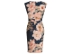 Swing Etuikleid aus floral bedrucktem Scu 3001 Navy/multi