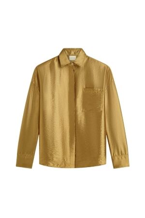 Josh V LUCILLA oversized metallic blouse 999 dark gold
