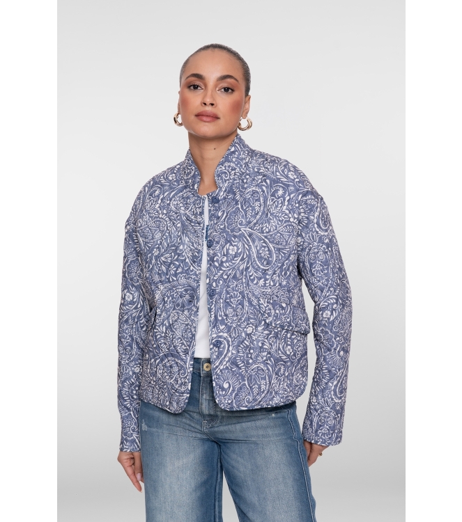 Geisha Jacket stepped printed 625 Blue