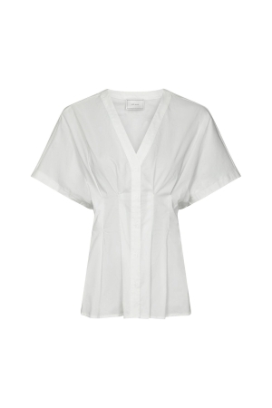 Neo Noir Adamma Poplin Blouse White