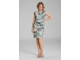 Swing Etui Kleid aus floral bedrucktem Sc 3701 Deep slate/multi