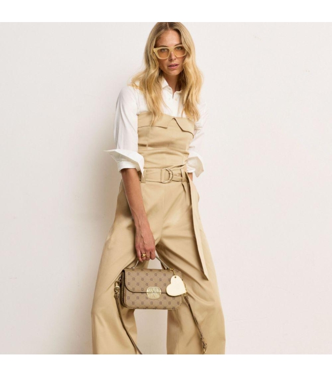Josh V MYRA wide leg jumpsuit 605 light camel