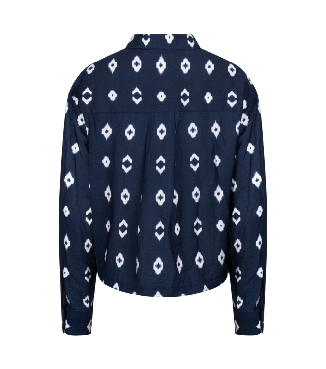 NUKUS Newport Blouse 70 navy