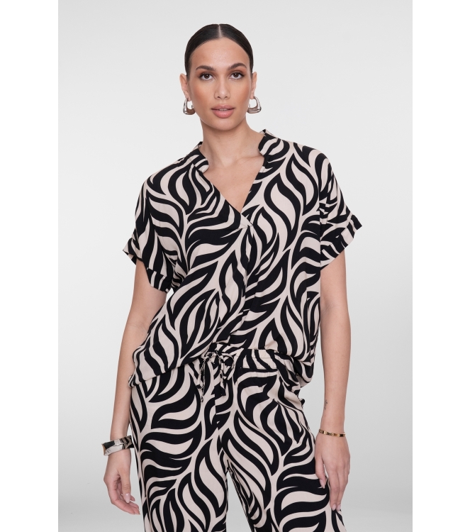 Geisha Top bi-color 999 Black