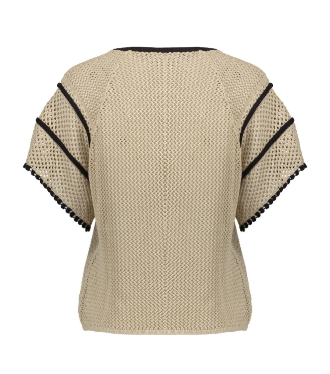 Geisha Pullover raglan V-neck 721 Light sand
