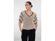 Geisha Pullover raglan V-neck 721 Light sand
