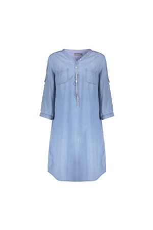 Geisha Dress lyocell ropes 830 Bleached denim