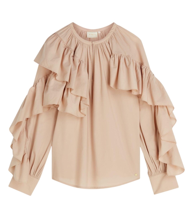 Josh V BODINA regular fit blouse 813 dusty pink
