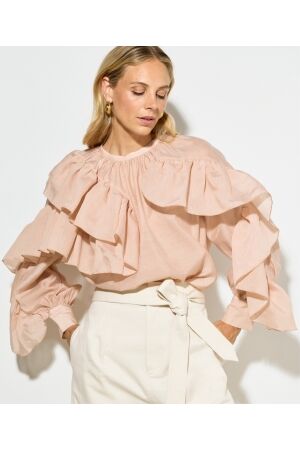 Josh V BODINA regular fit blouse 813 dusty pink