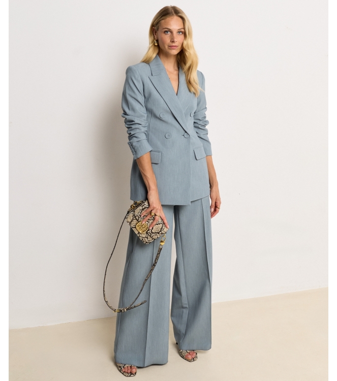 Josh V KASSIDY fitted blazer 625 sky blue melange