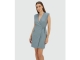 Josh V HENLEY wrap dress 625 sky blue melange