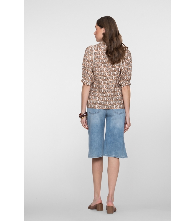 Geisha Jeans short long 835 Stonebleach denim