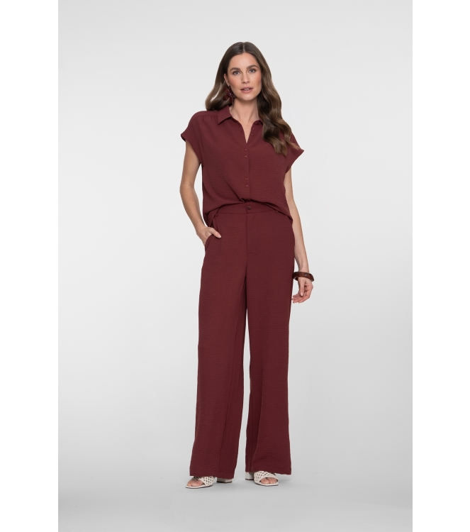 Geisha Pants crinckle 481 Cherry