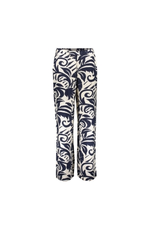 Geisha Pants naive flower 675 Navy