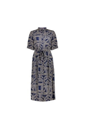 Geisha Dress AOP 675 Navy