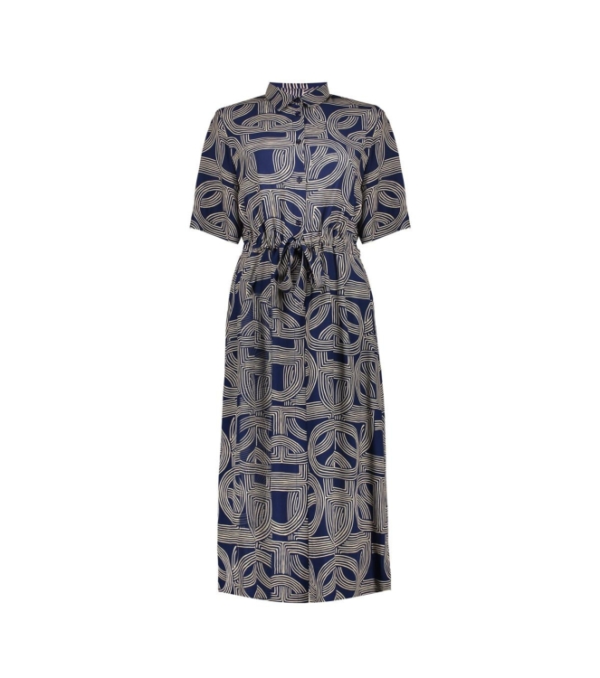 Geisha Dress AOP 675 Navy