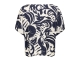 Geisha Top flower bi-color 675 Navy