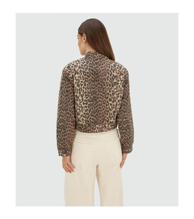 Josh V NADINE bomber jacket with leopard print 604 leopard brown