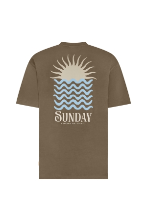 Supply en Co Ezra T-shirt With Backprint 2002 Tabacco