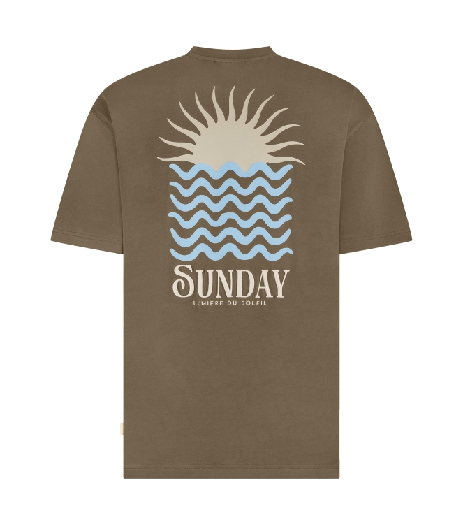 Supply en Co Ezra T-shirt With Backprint 2002 Tabacco